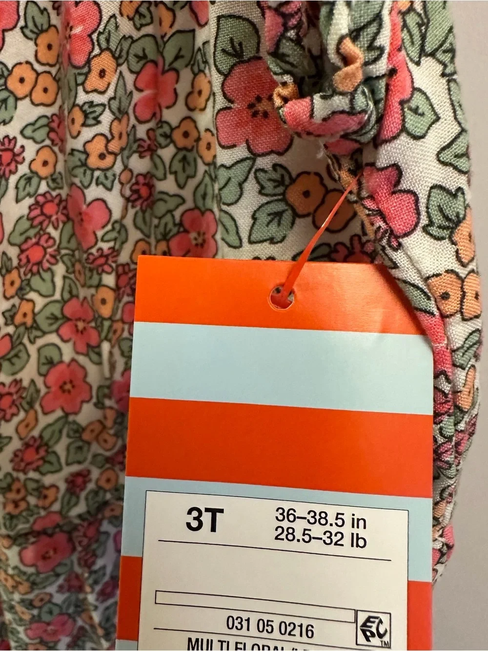 Cat & Jack Toddler Flower Romper Size 3T NEW